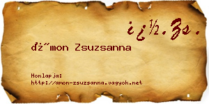 Ámon Zsuzsanna névjegykártya